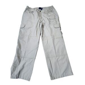 5.11 Tactical Womens Size 12 30x27 Cargo Light Weight Pants Khaki‎